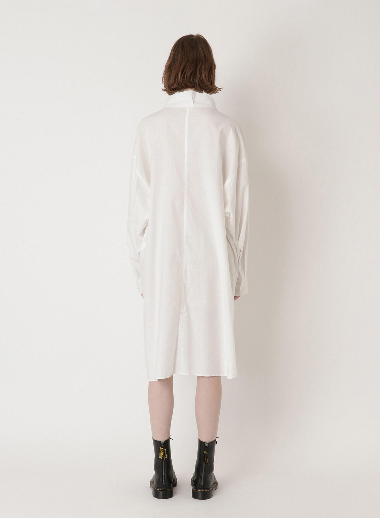 [Y's BORN PRODUCT]C/ THIN TWILL OUTER SHIRT DRESS