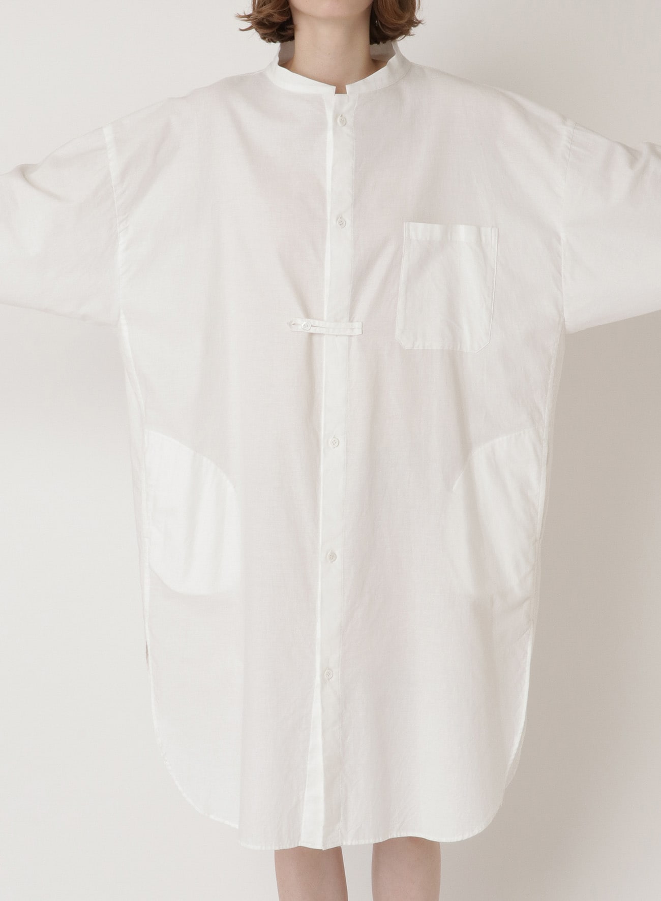 [Y's BORN PRODUCT]C/ THIN TWILL OUTER SHIRT DRESS