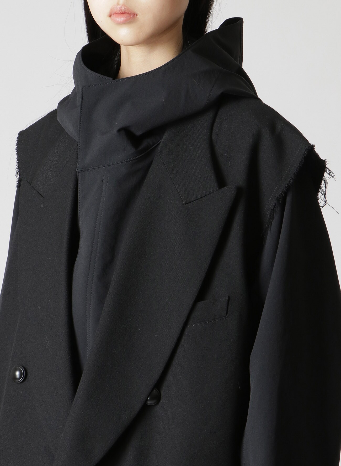 OLD ARMY SERGE DOUBLE LAYERED TAILORED COAT