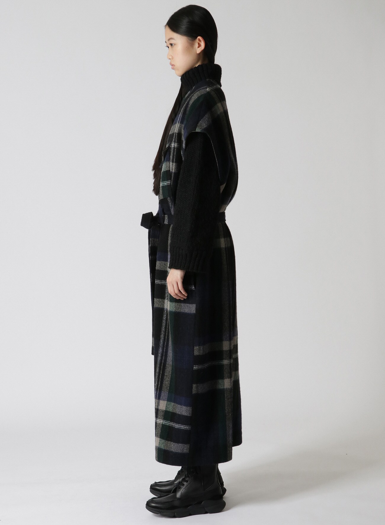 WOOL BLANKET CHECK SURGICAL DRESS