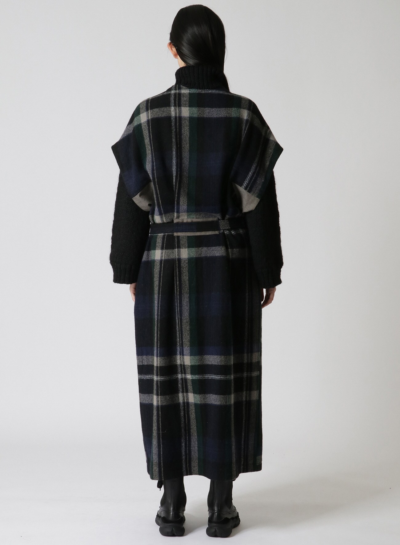 WOOL BLANKET CHECK SURGICAL DRESS