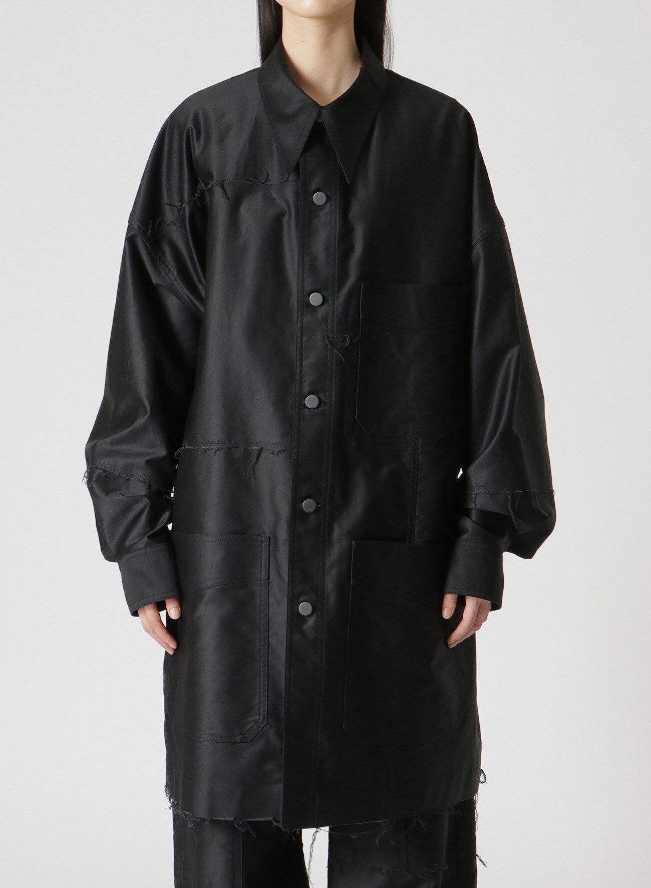 EXTRA LONG STAPLE COTTON MOLESKIN PATCHED JACKET