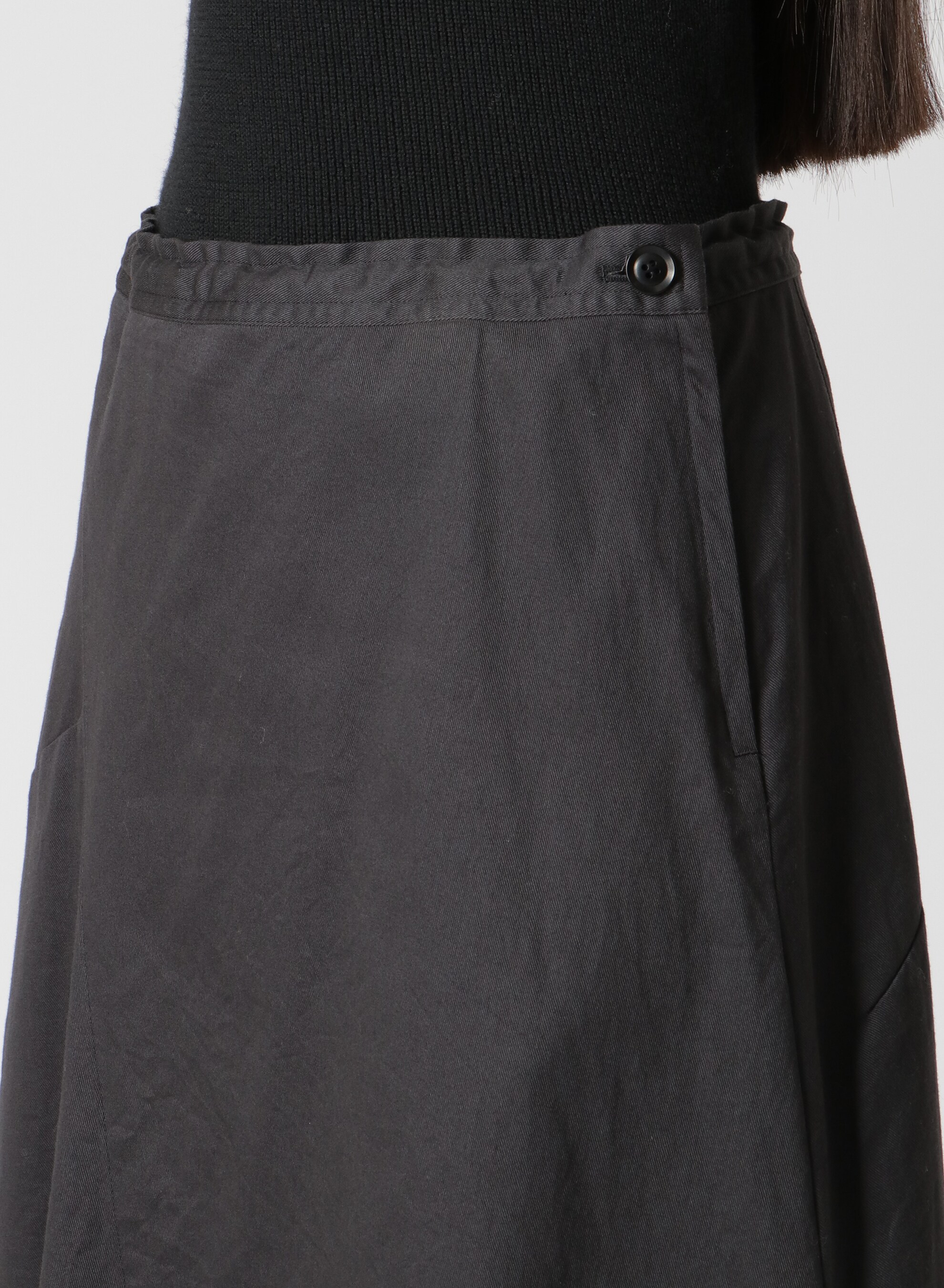 [Y's BORN PRODUCT]COTTON TWILL DART FLARE SKIRT