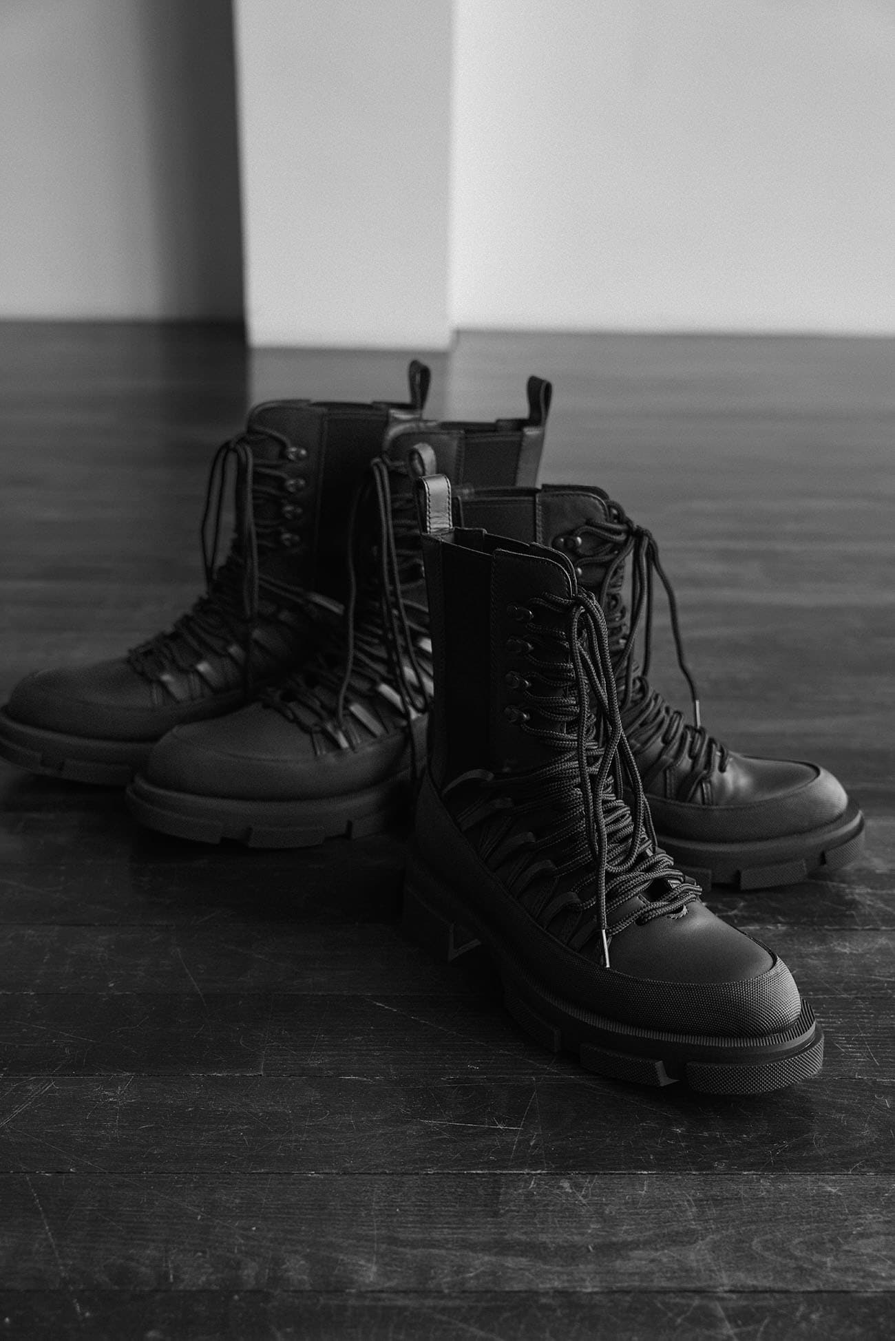Y's x both]Lace-up boots(US 6.5 Black): Y's|THE SHOP YOHJI YAMAMOTO
