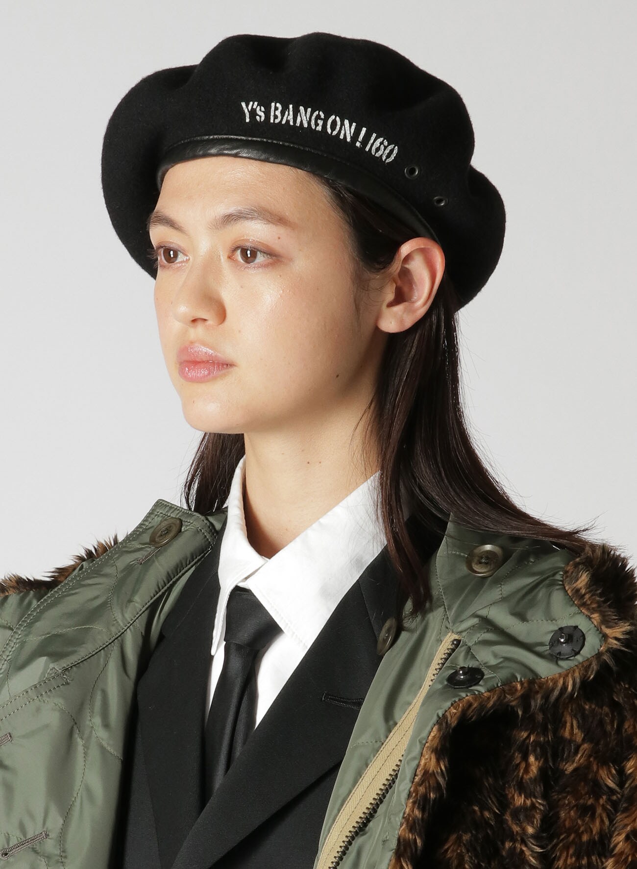 Y's BANG ON!No.160 WOOL MILLED MILITARY BERET