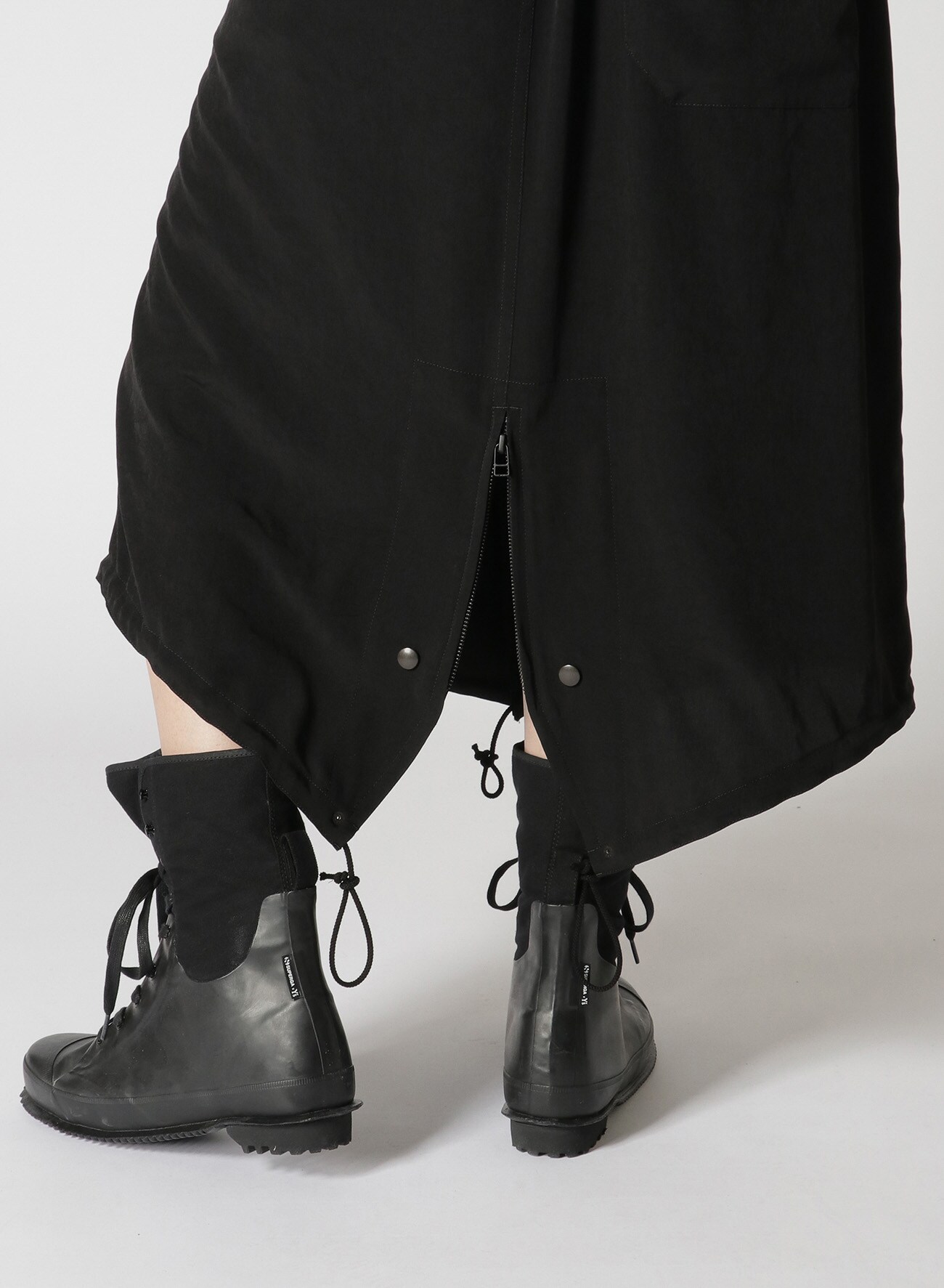 Y's BANG ON!No.190 CREPE DE CHINE MILITARY TAIL SKIRT