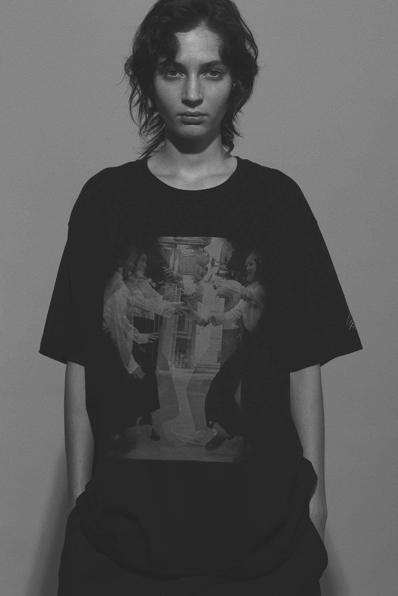 [Y's 1972 - A MOMENT IN Y's WITH MAX VADUKUL]PICTURE PIGMENT PRINT SHORT SLEEVE T