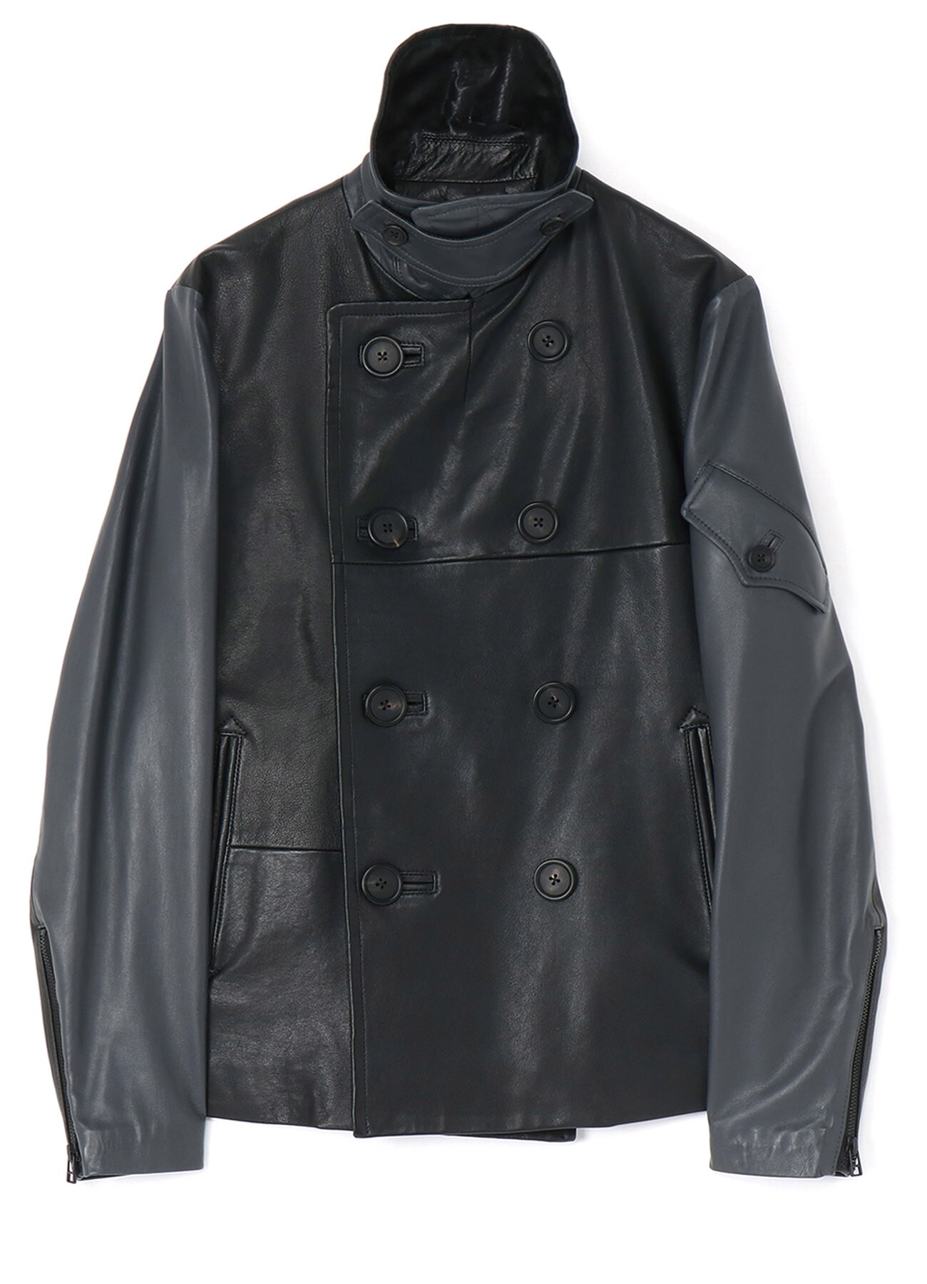 Y's BANG ON!No.178 LETHER SWITCHING BLOUSON