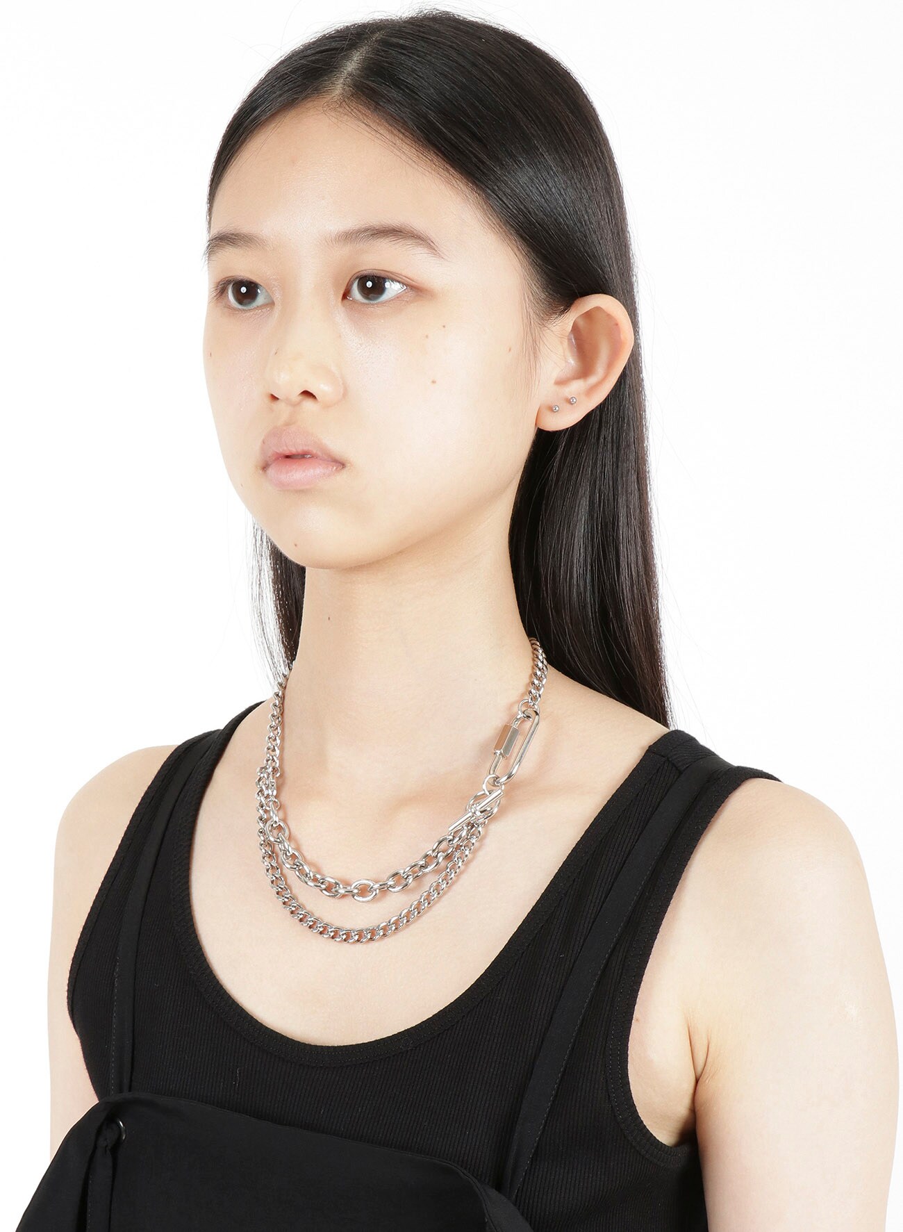 ヨウジヤマモト Y´s BRASS 2 DOUBLE CHAIN CHOKER-