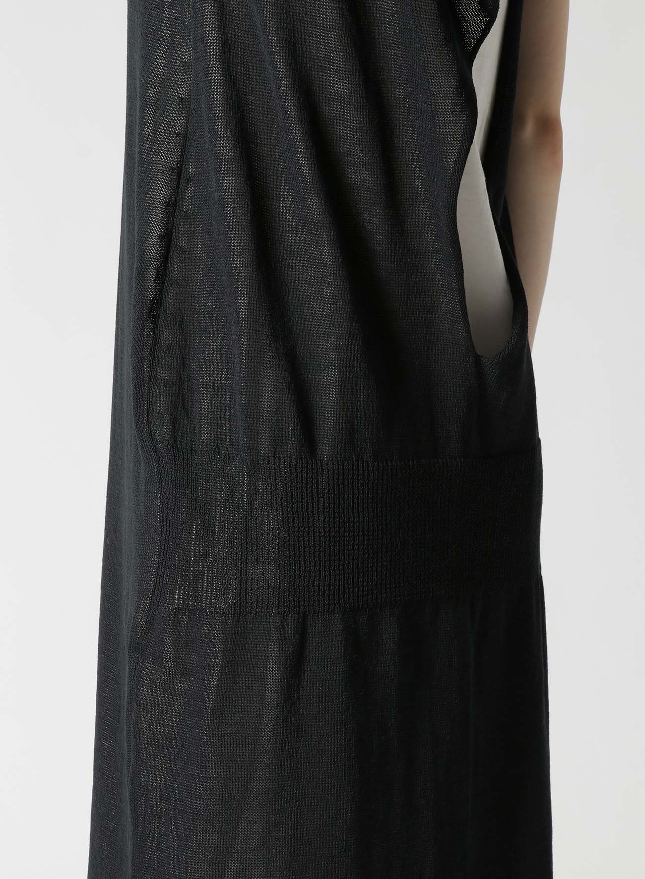 LINEN-LIKE COTTON LAYERED DRESS