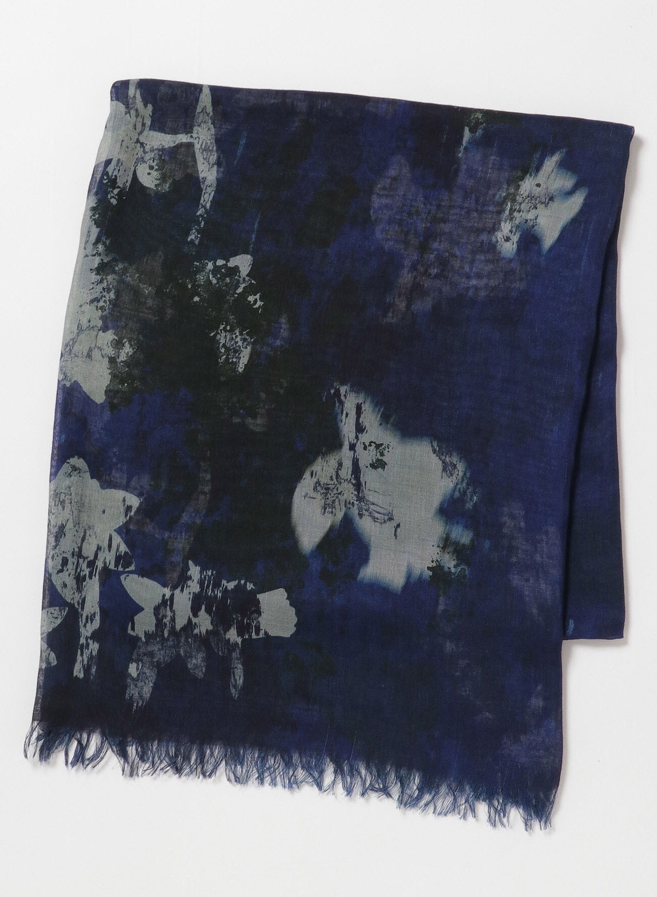 RAYON/SILK ABSTRACT FLOWER PRINT STOLE	