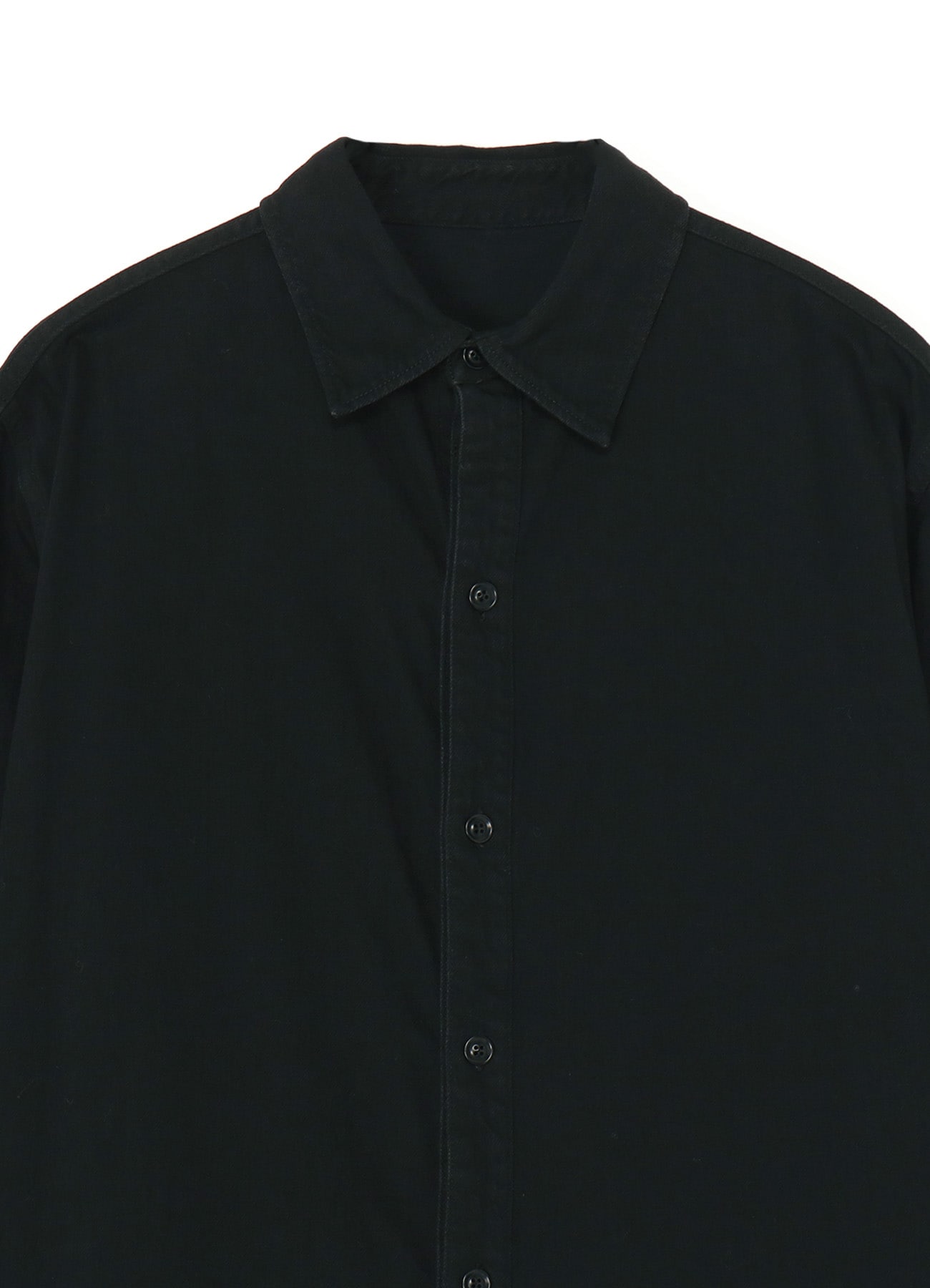 8oz BLACK DENIM DOUBLE PLACKET DRESS