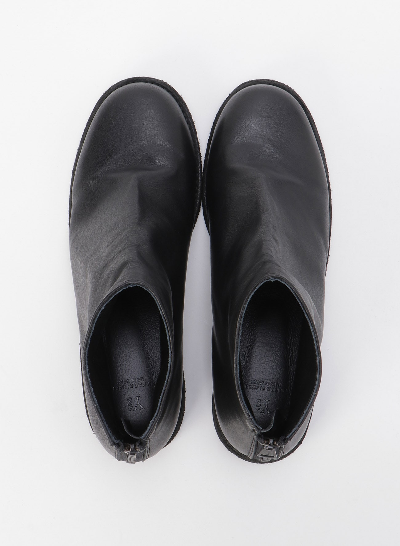 SOFT LEATHER LOW CUT BOOTS WITH BACK ZIPPER(US 3.5 Black): Vintage 1.1｜THE  SHOP YOHJI YAMAMOTO