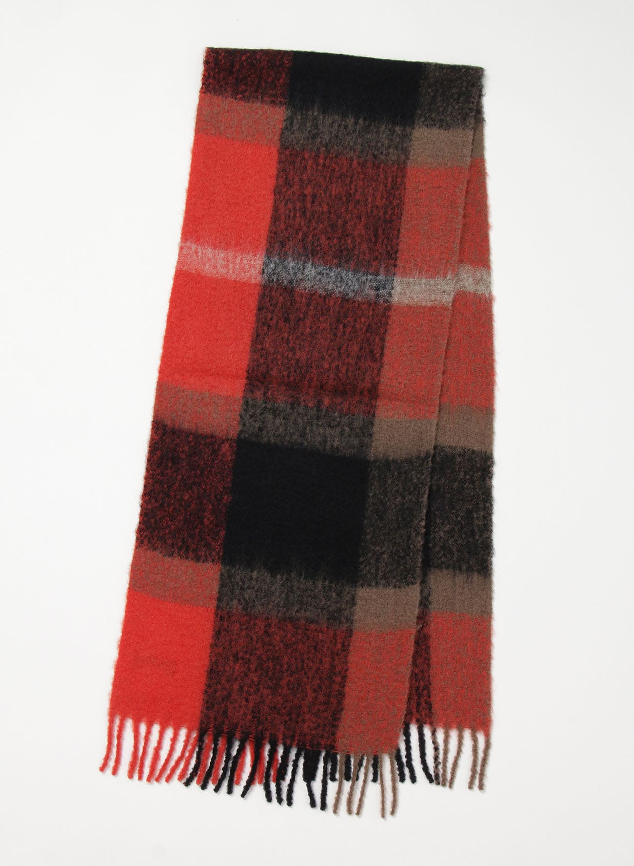 MOHAIR/WOOL BLEND FLEECE SCARF