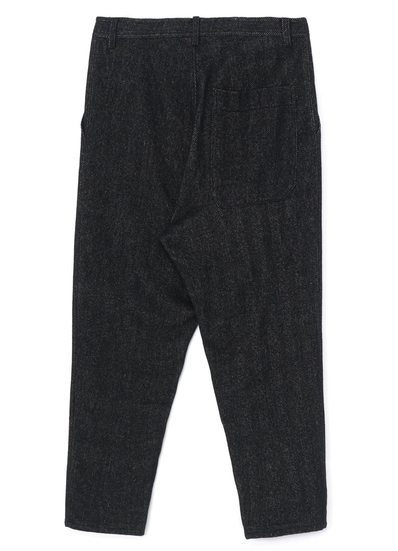 Black wool pants