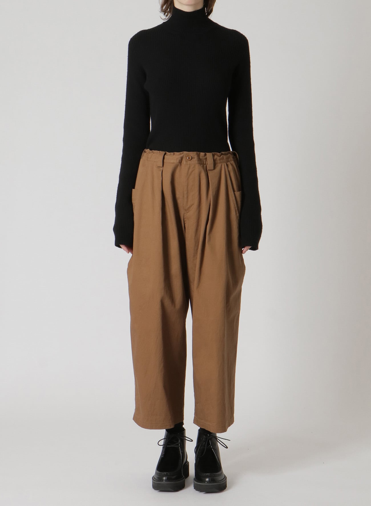 [Y's BORN PRODUCT] COTTON TWILL LONG POCKET PANTS
