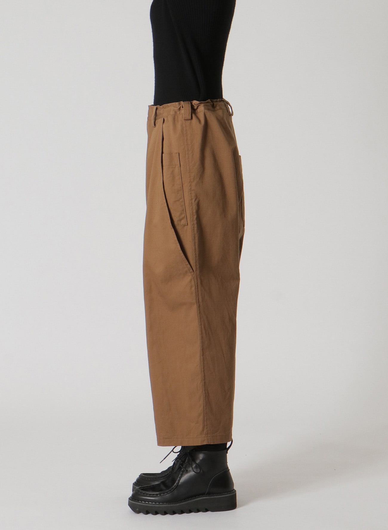 [Y's BORN PRODUCT] COTTON TWILL LONG POCKET PANTS