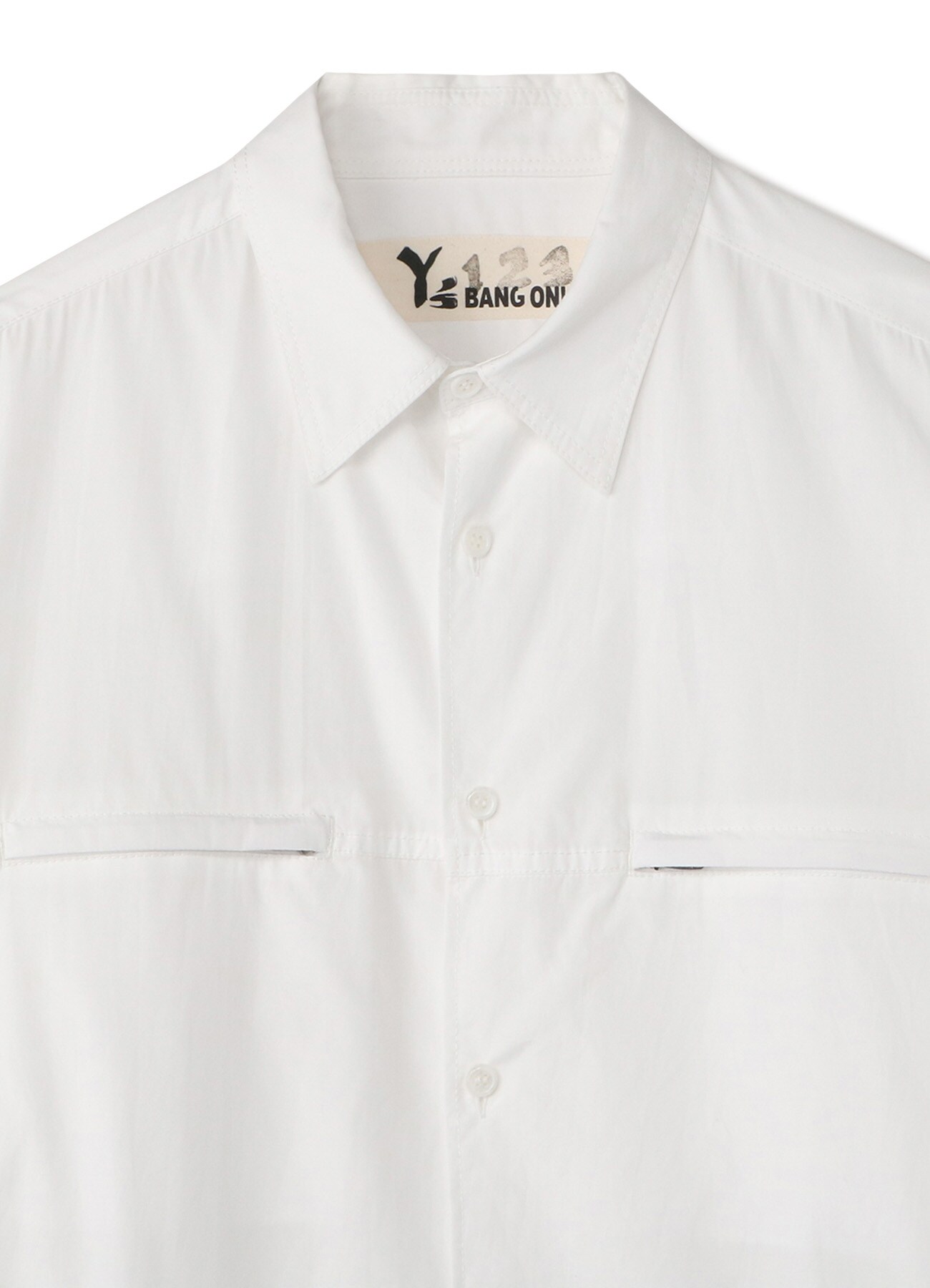 Y's BANG ON!No.123 Zipper pocket-shirts Cotton broad