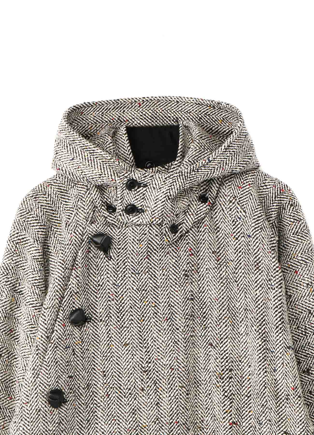 Y's BANG ON!No.112 Reversible Hooded China-coat Nep tweed