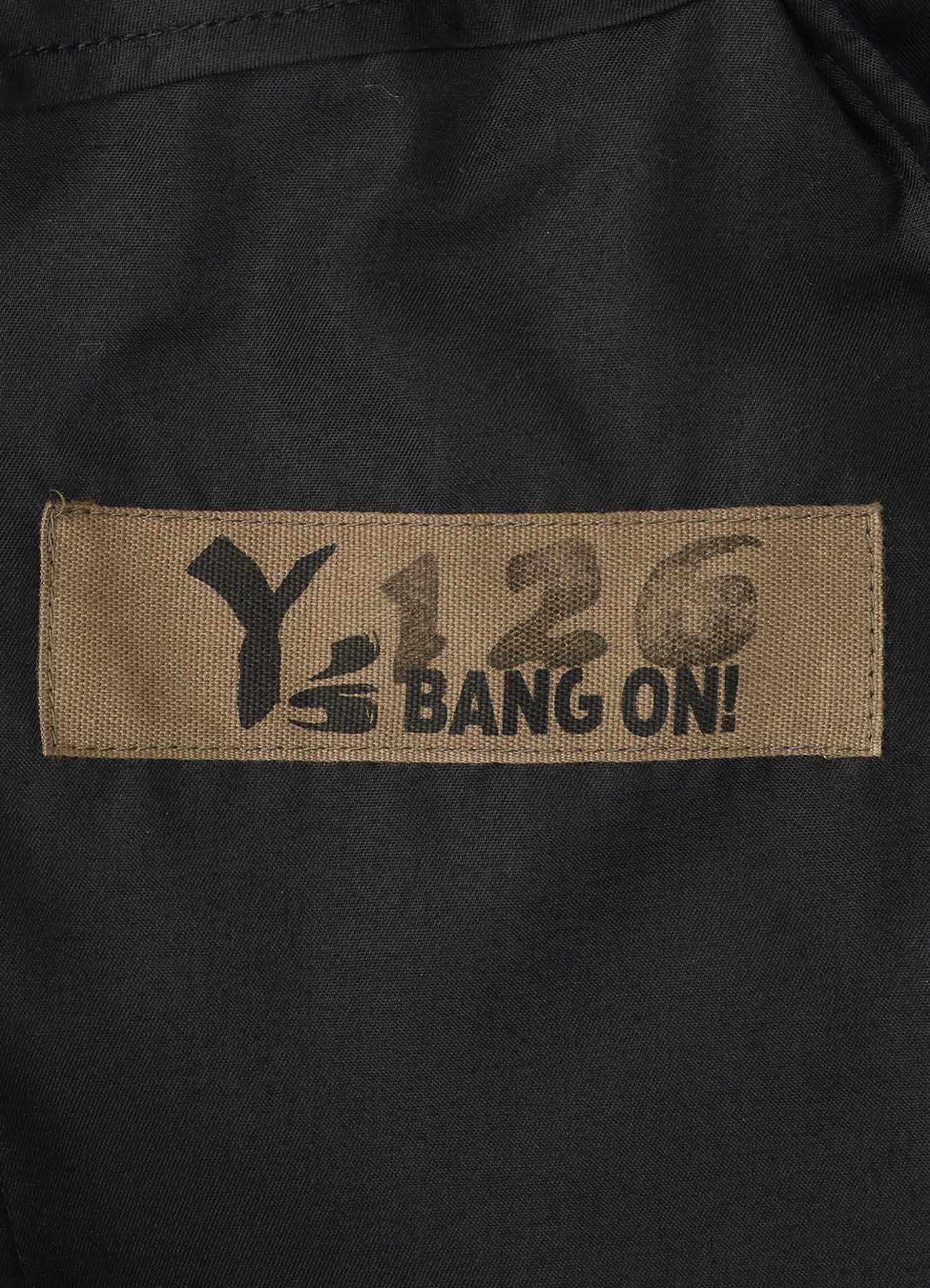 Y's BANG ON!No.126 Hem belt-pants Wool flannel