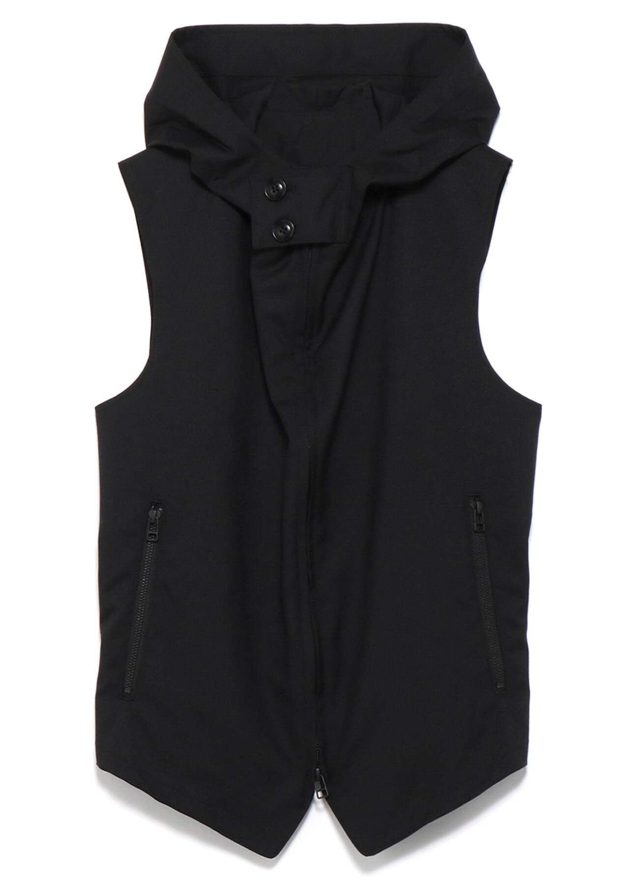 Y's BANG ON!No.95 Hooded-Vest Wool tropical