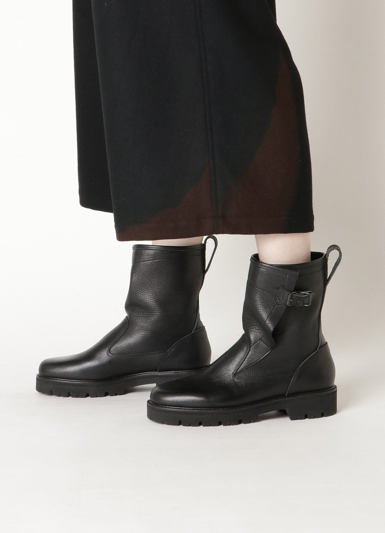 TANNED COMBINATION LEATHER DRAPE PECOS BOOTS