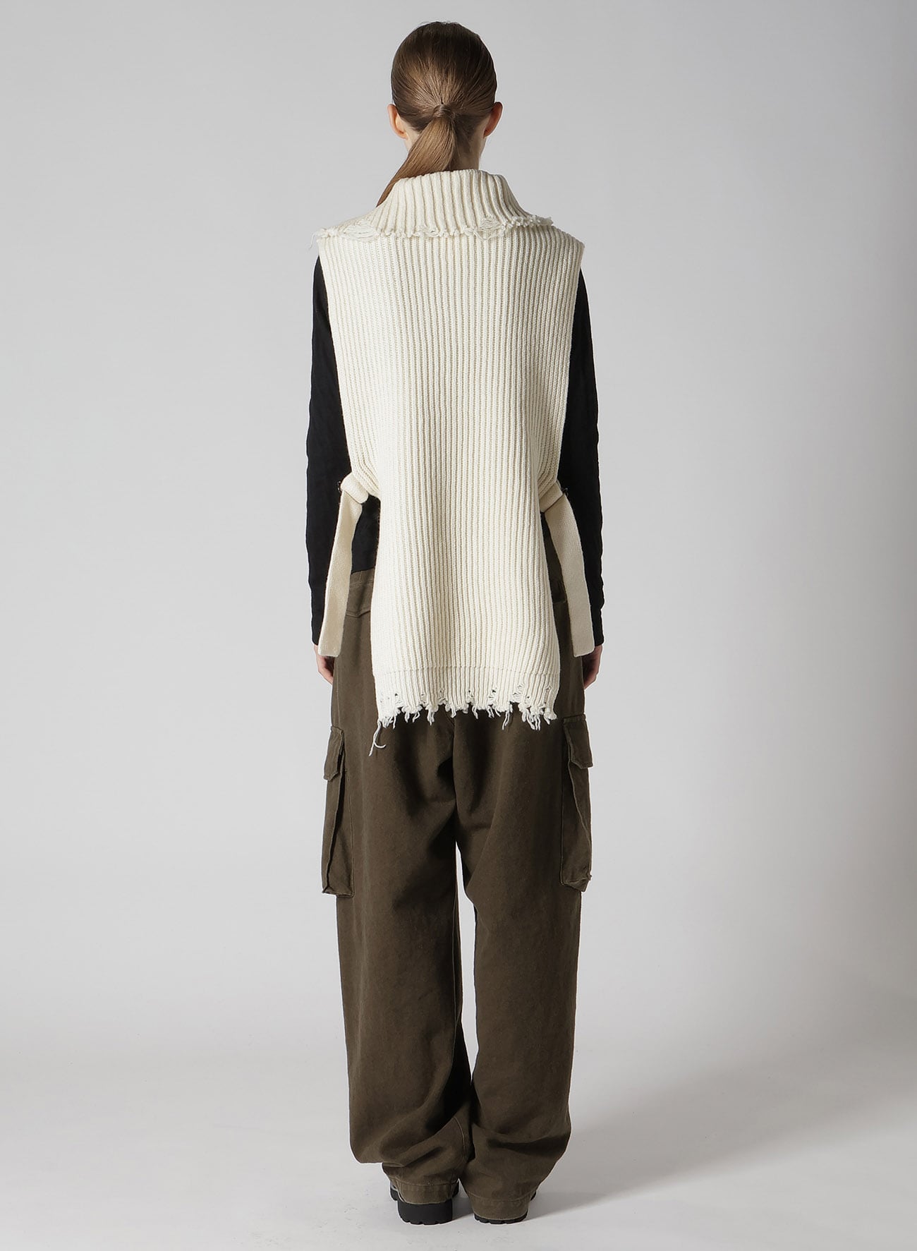 【9/13 12:00(JST) Release】LAMB WOOL DAMAGED KNIT VEST