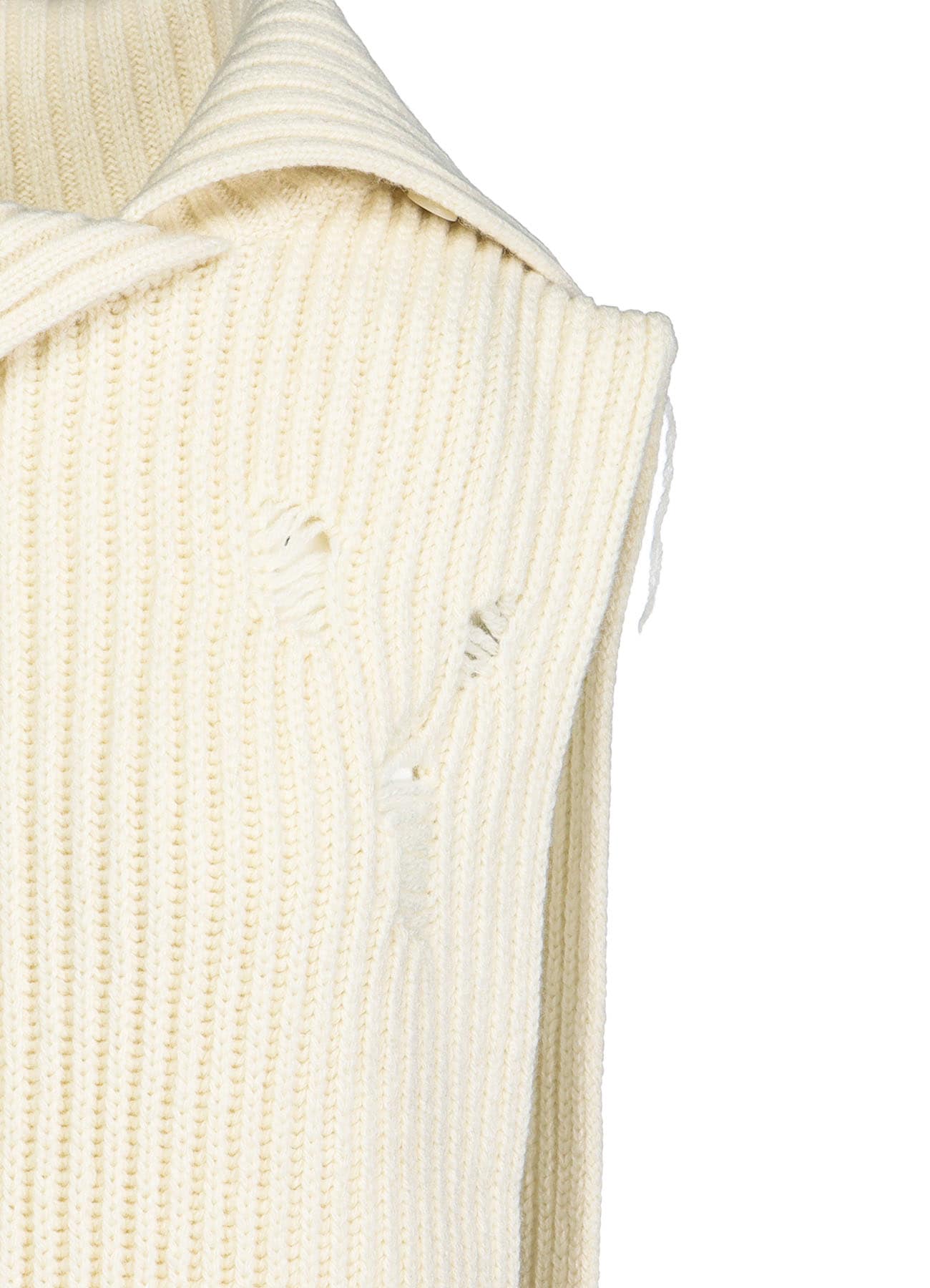 【9/13 12:00(JST) Release】LAMB WOOL DAMAGED KNIT VEST