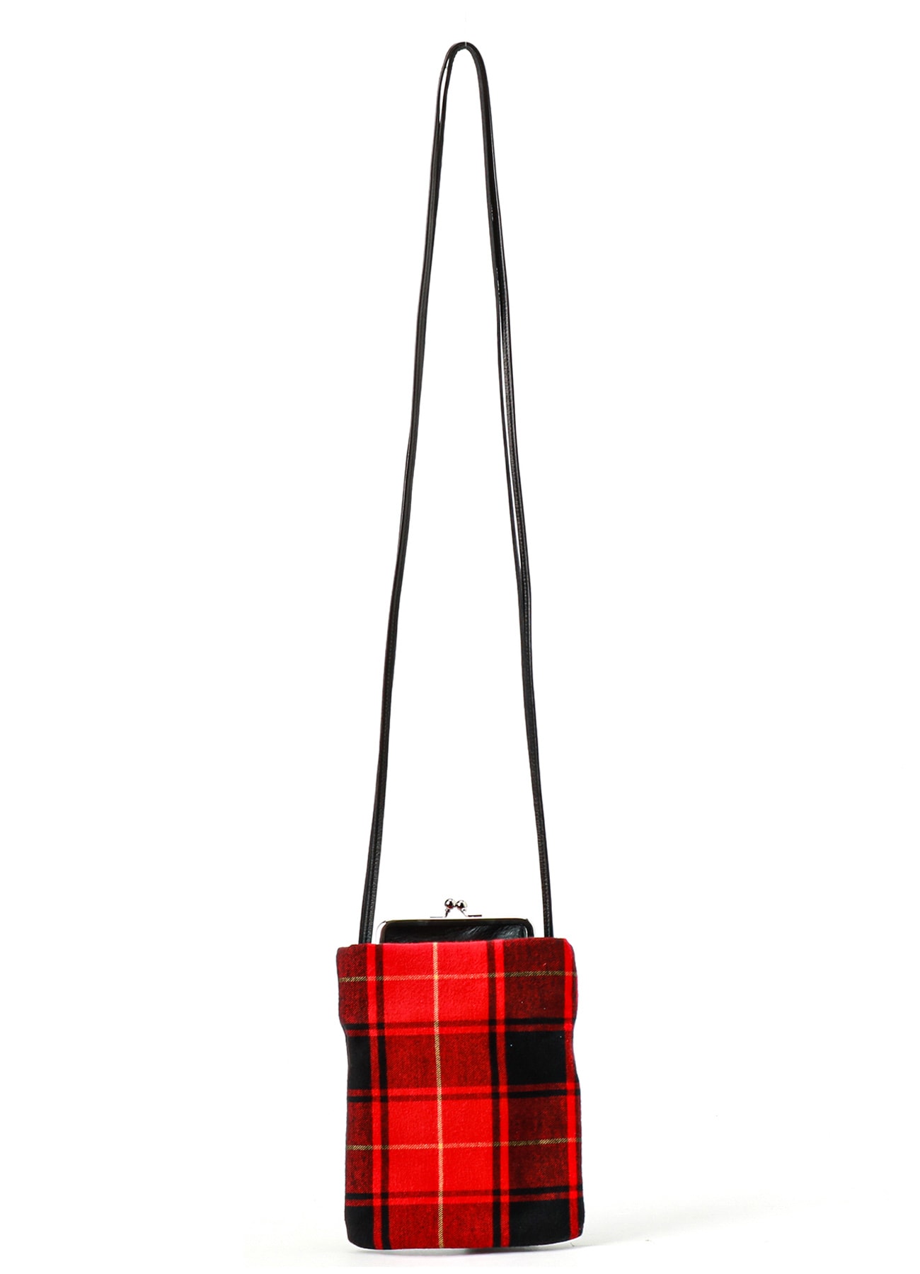 【7/17 12:00(JST) Release】COW LEATHER × TARTAN CHECK CLASP POCHETTE