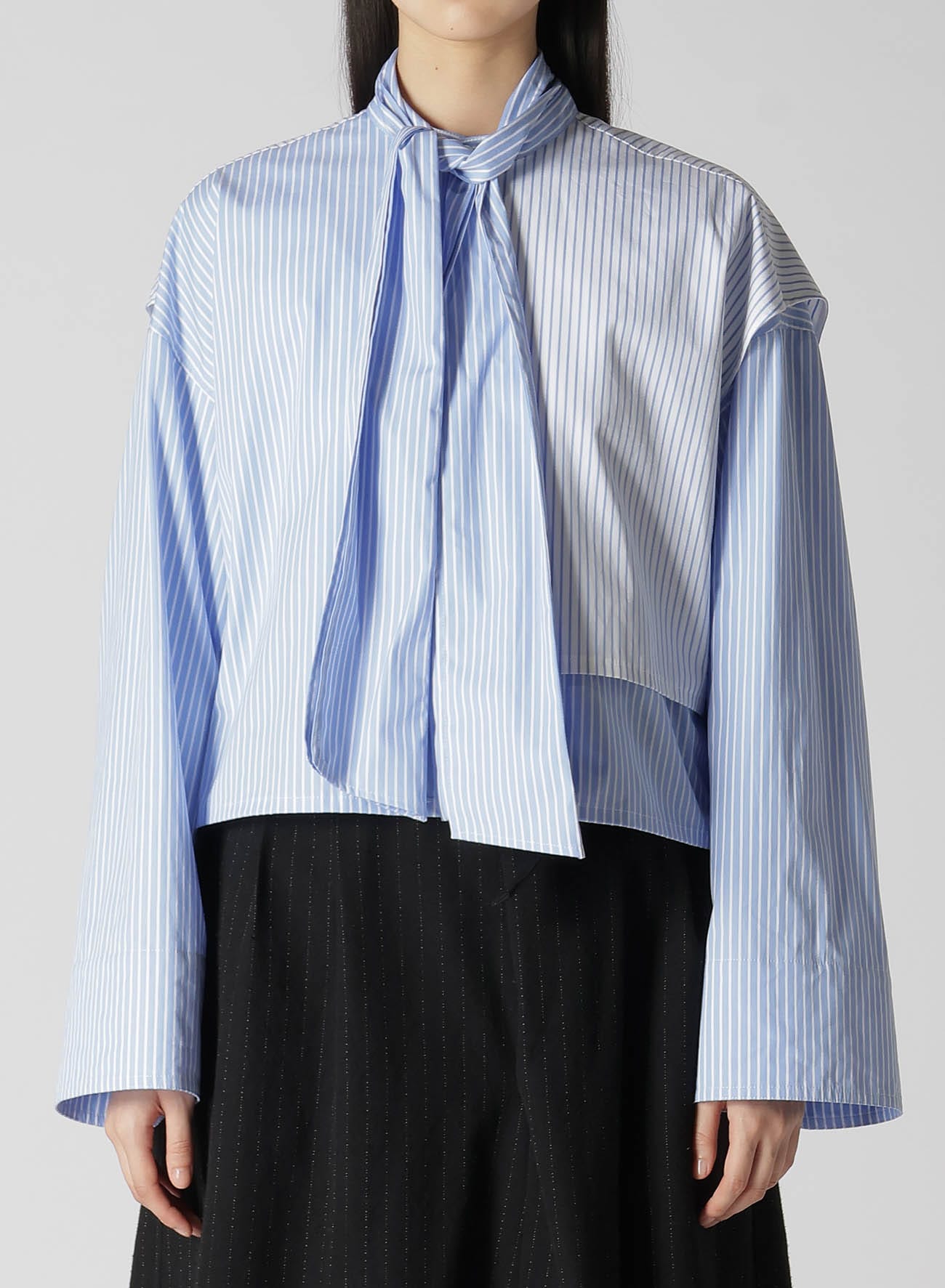 STRIPE SHIRT WITH BOWTIE