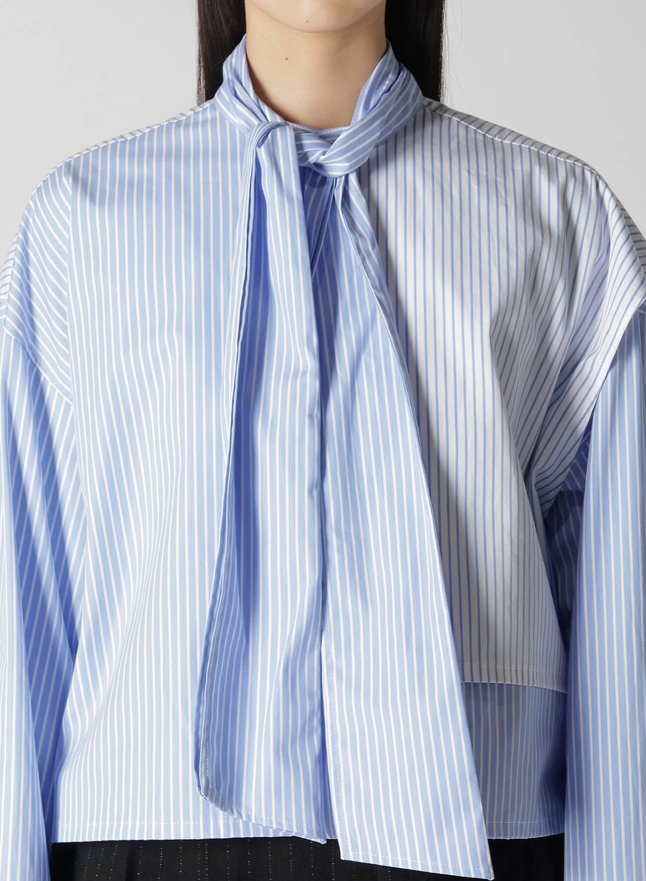 STRIPE SHIRT WITH BOWTIE