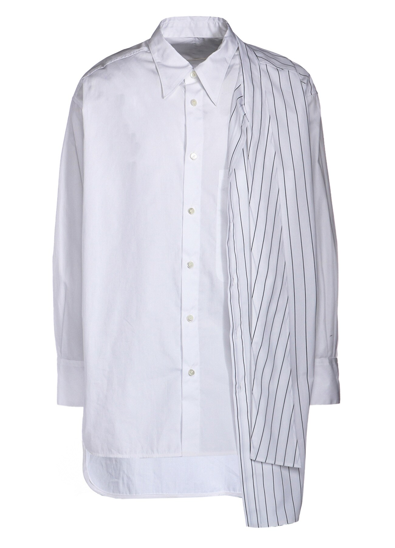 HIGH DENSITY POPLIN DOUBLE LAYERED SHIRT WITH BOWTIE