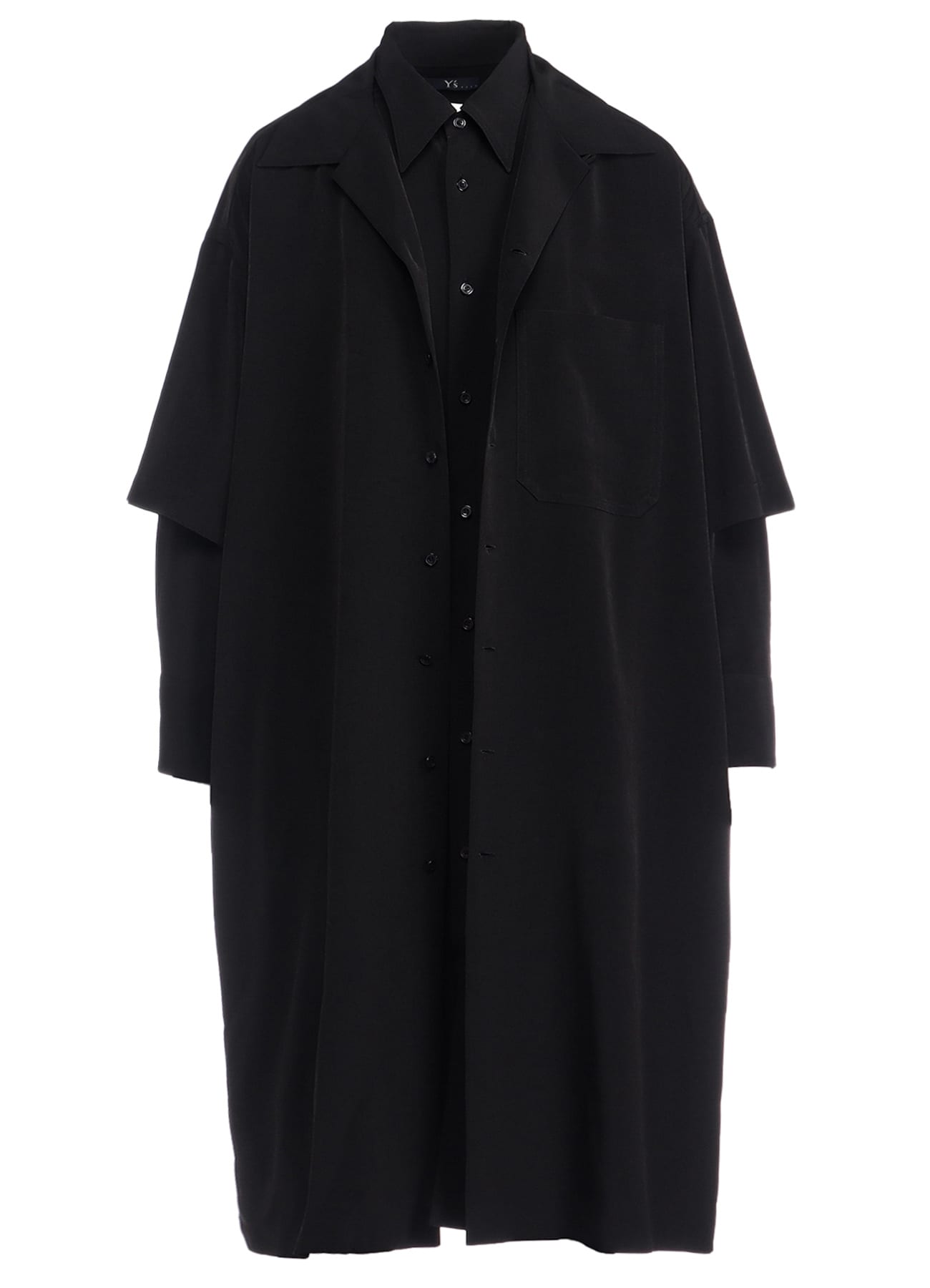 【8/7 12:00(JST) Release】TRIACETATE/POLYESTER DOUBLE LAYERED LONG SHIRT