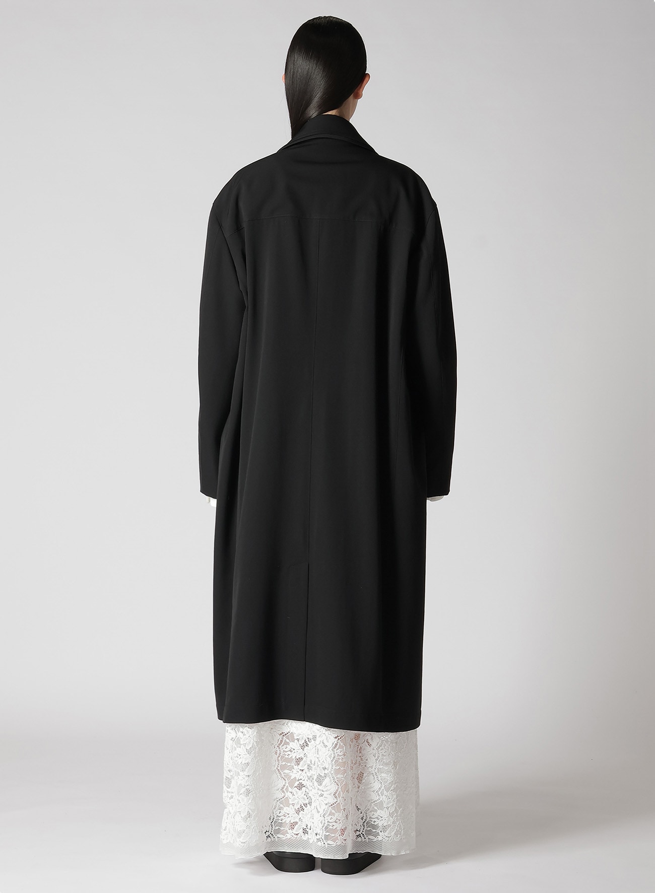 【7/17 12:00(JST) Release】HIGH TWISTED WASHER WOOL GABARDINE DOUBLE LAYERED COAT
