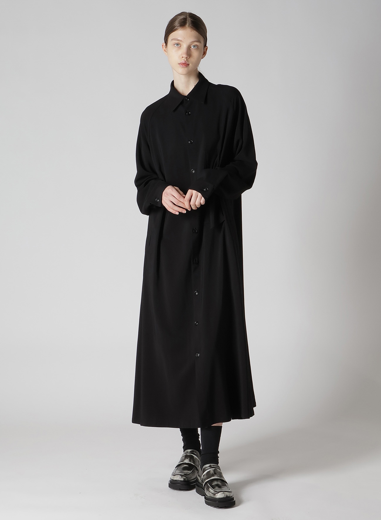 【8/2 12:00(JST) Release】HARD TWISTED GABARDINE SHIRT DRESS