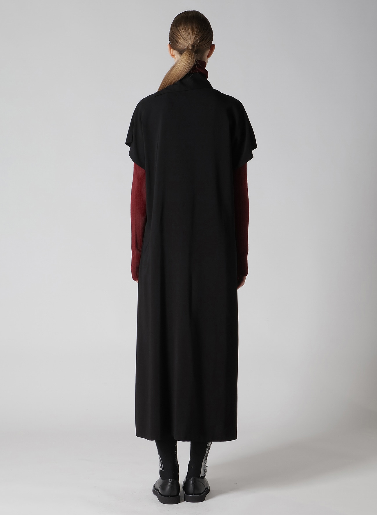 【8/2 12:00(JST) Release】HARD TWISTED GABARDINE FRENCH SLEEVE DRESS