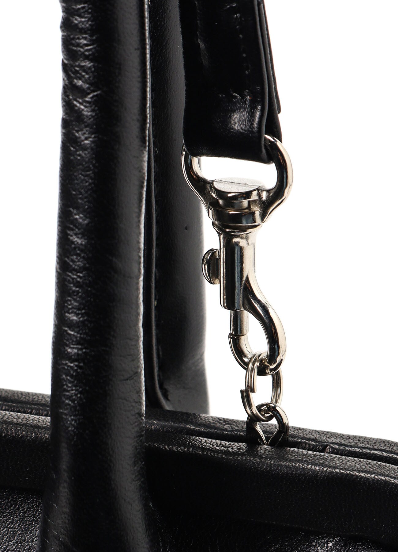 【7/26 12:00(JTS) Release】SEMI-GLOSS LEATHER3D BIG BAG W/ CLASP