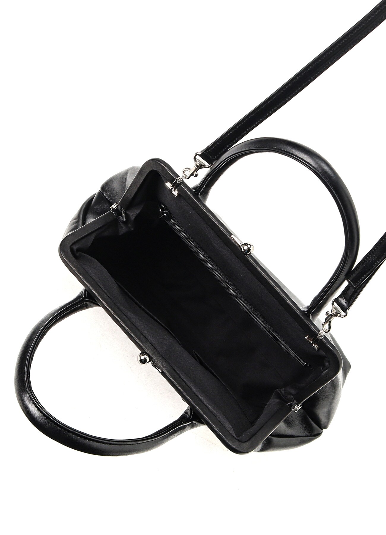 【7/26 12:00(JTS) Release】SEMI-GLOSS LEATHER3D BIG BAG W/ CLASP