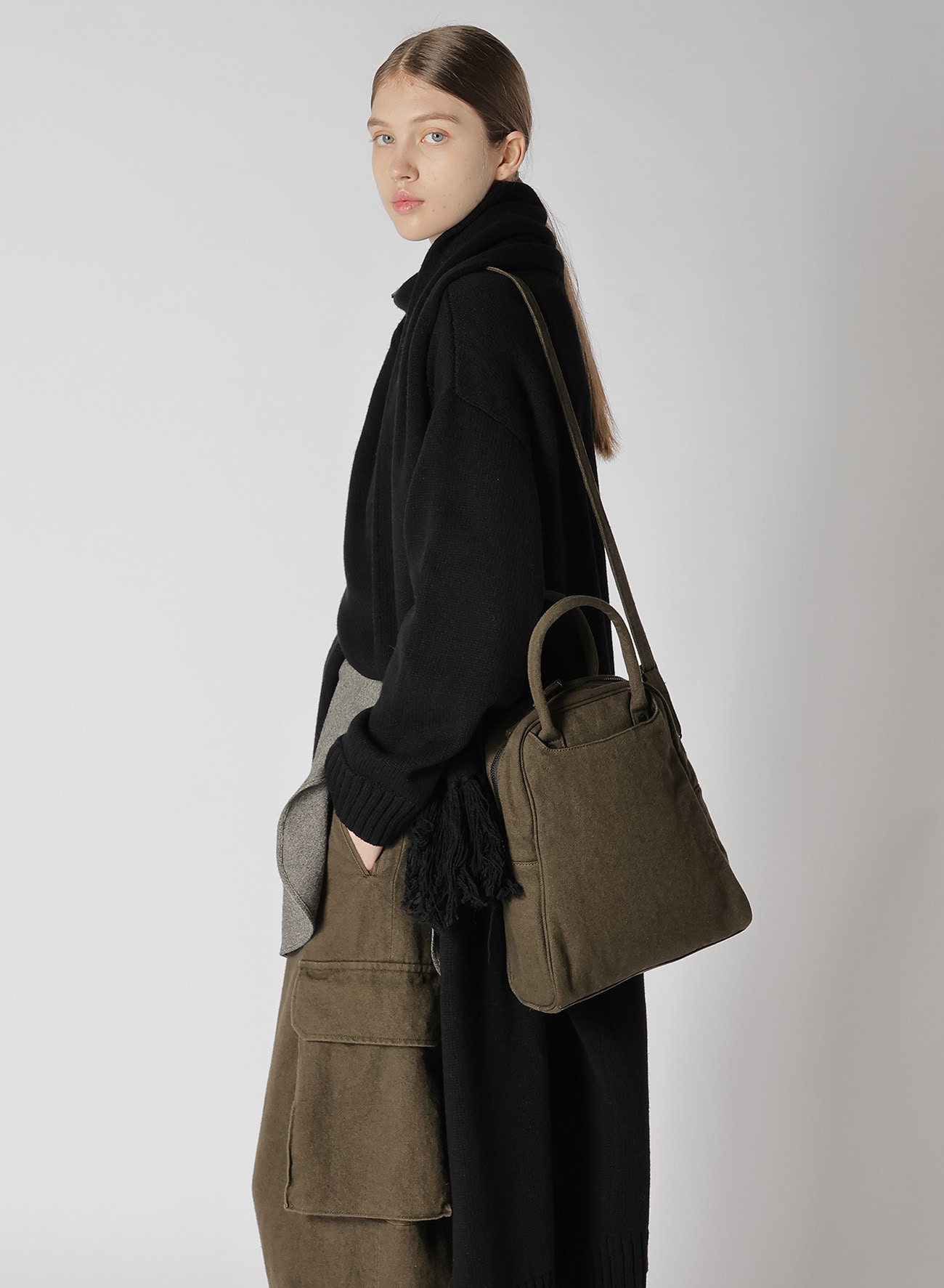 【9/13 12:00(JST) Release】C/LI GABARDINE BOSTON BAG