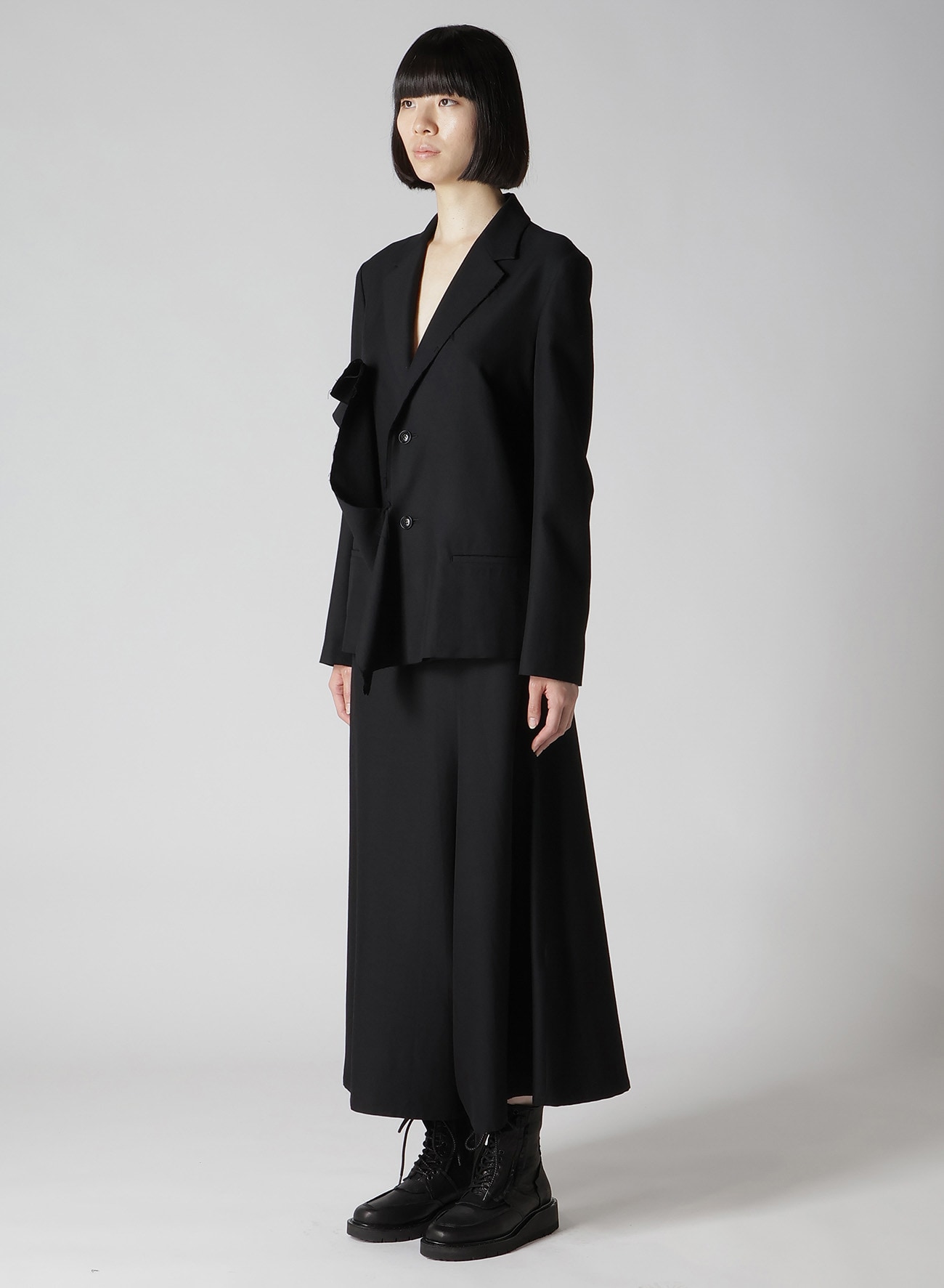 【9/13 12:00(JST) Release】RY/W GABARDINE LEFT FRONT DRAPE JACKET