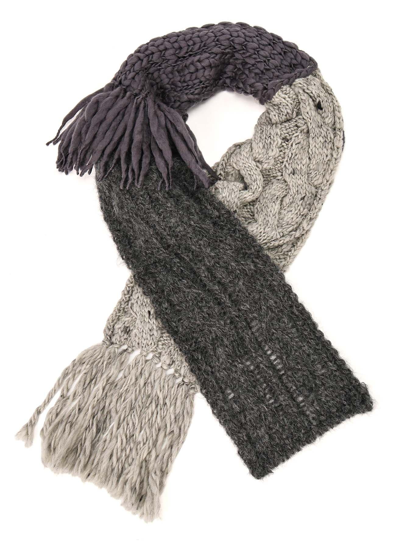 【9/13 12:00(JST) Release】PATCHED KNITTED SCARF