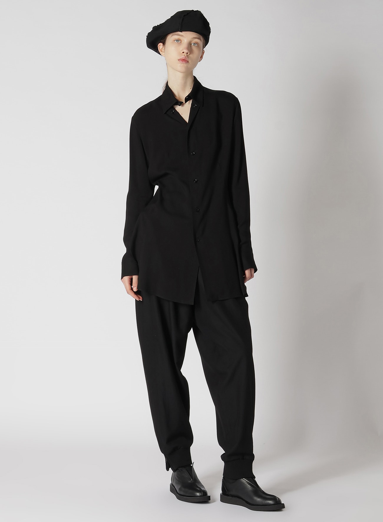 RY/W GABARDINE RIB SLEEVE PANTS