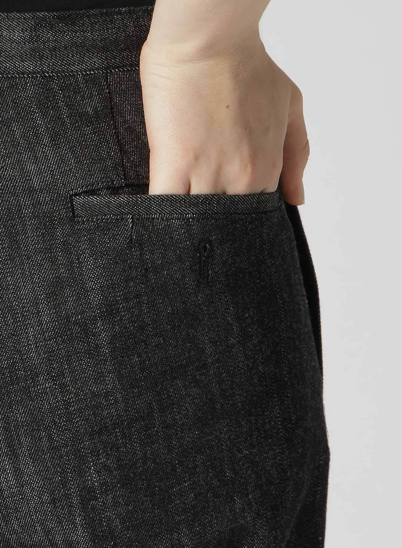 【8/2 12:00(JST) Release】8OZ SOFT DENIM PIN TUCKED SLIM PANTS