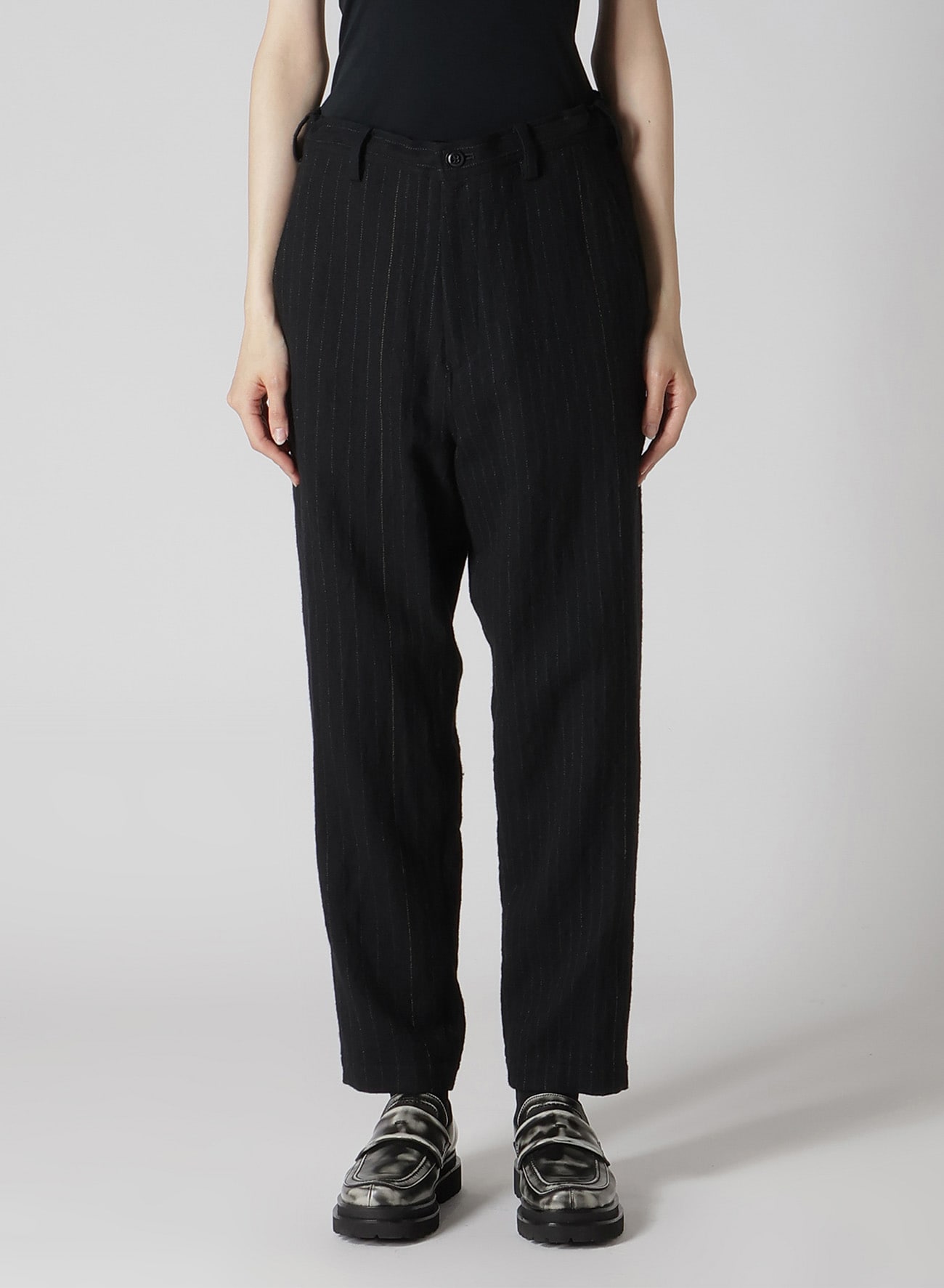 【9/13 12:00(JST) Release】WOOL PINSTRIPE TAPERED PANTS