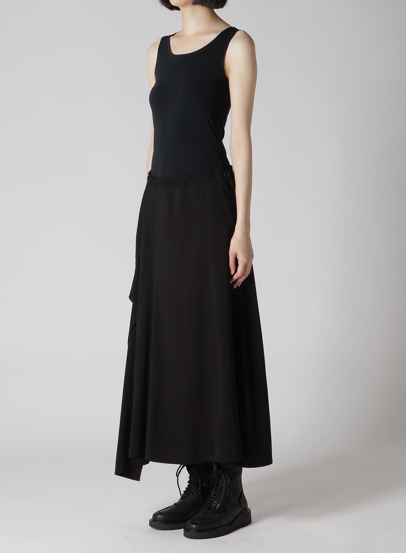 【8/2 12:00(JST) Release】HARD TWISTED GABARDINE RIGHT SIDE SLIT FLARE SKIRT