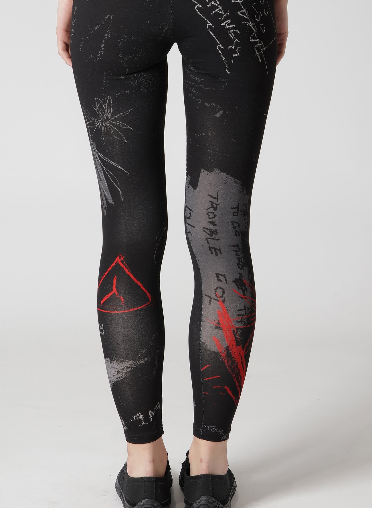 【9/13 12:00(JST) Release】40/-RY JERSEY CHALK PRINT LEGGINGS