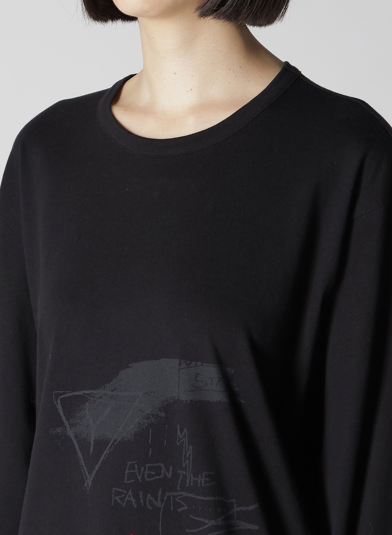 【9/13 12:00(JST) Release】CHALK PRINT & STITCH ROUND NECK LONG SLEEVE T