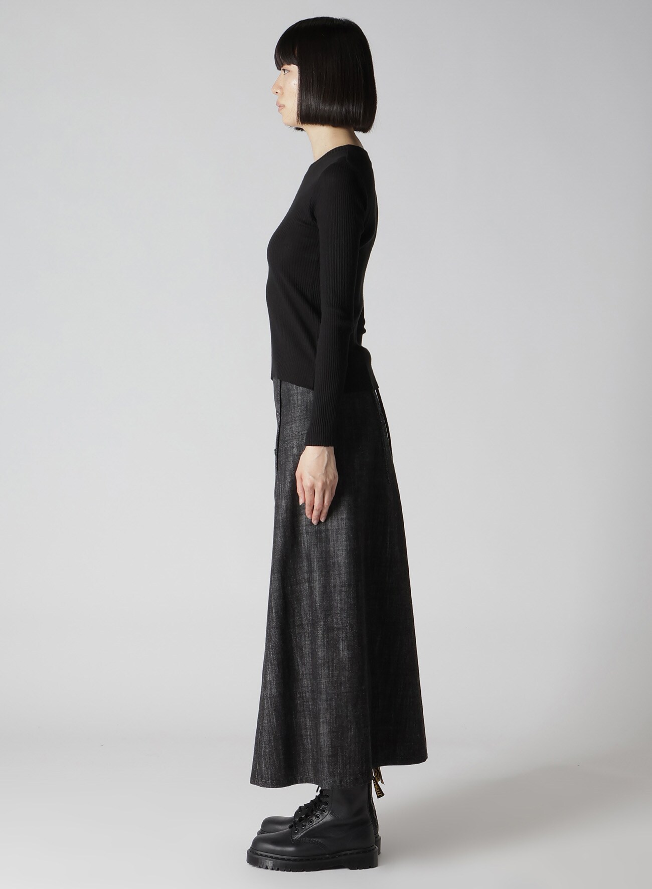 【9/13 12:00(JST) Release】GAUZE RIB SIDE DRAPE ROUND T