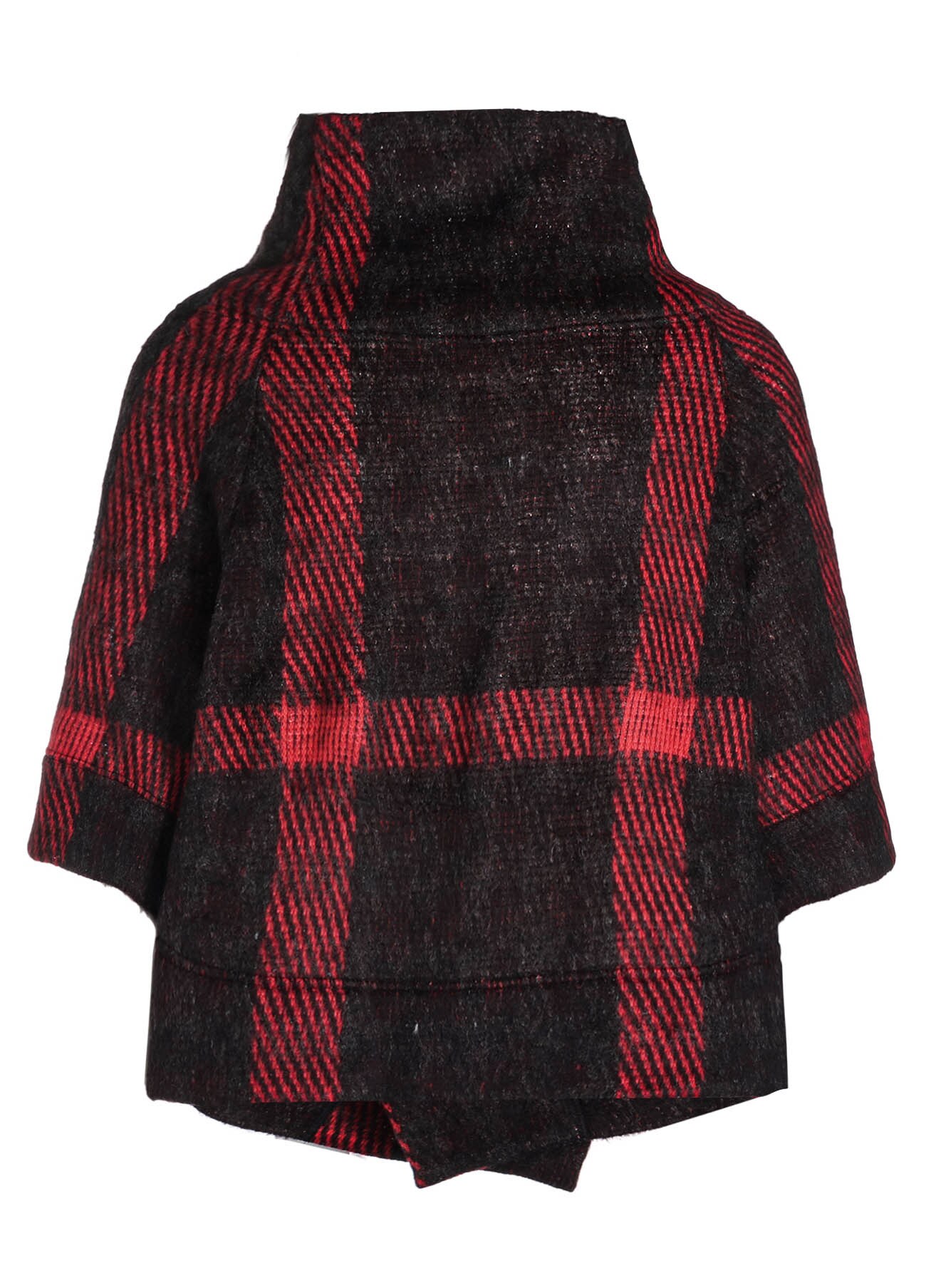 【9/13 12:00(JST) Release】PLAID GAUZE WJQ 3/4 SLEEVE RAG CARDIGAN