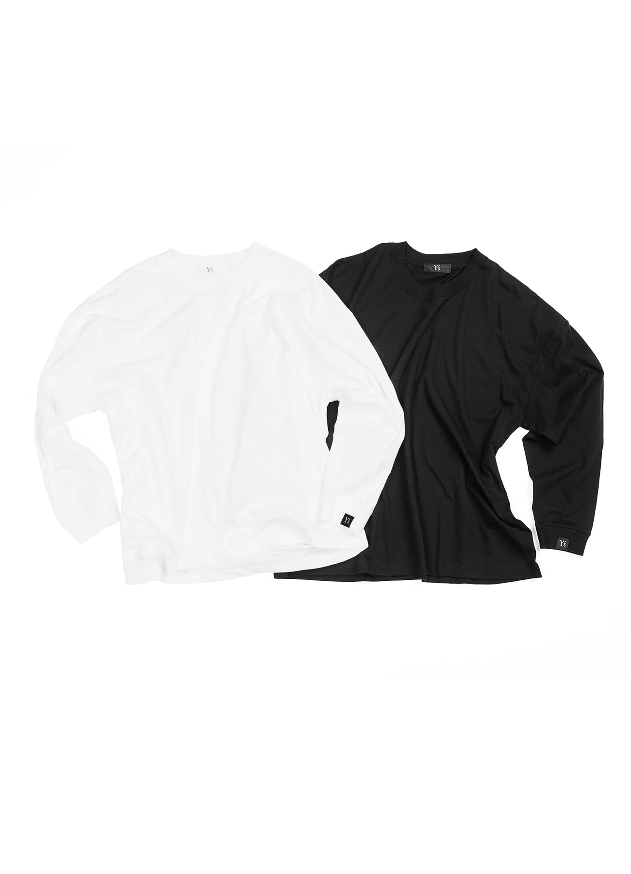 Online EXCLUSIVE-Y's logo Long sleeve T-shirts (Wide) (S Black 